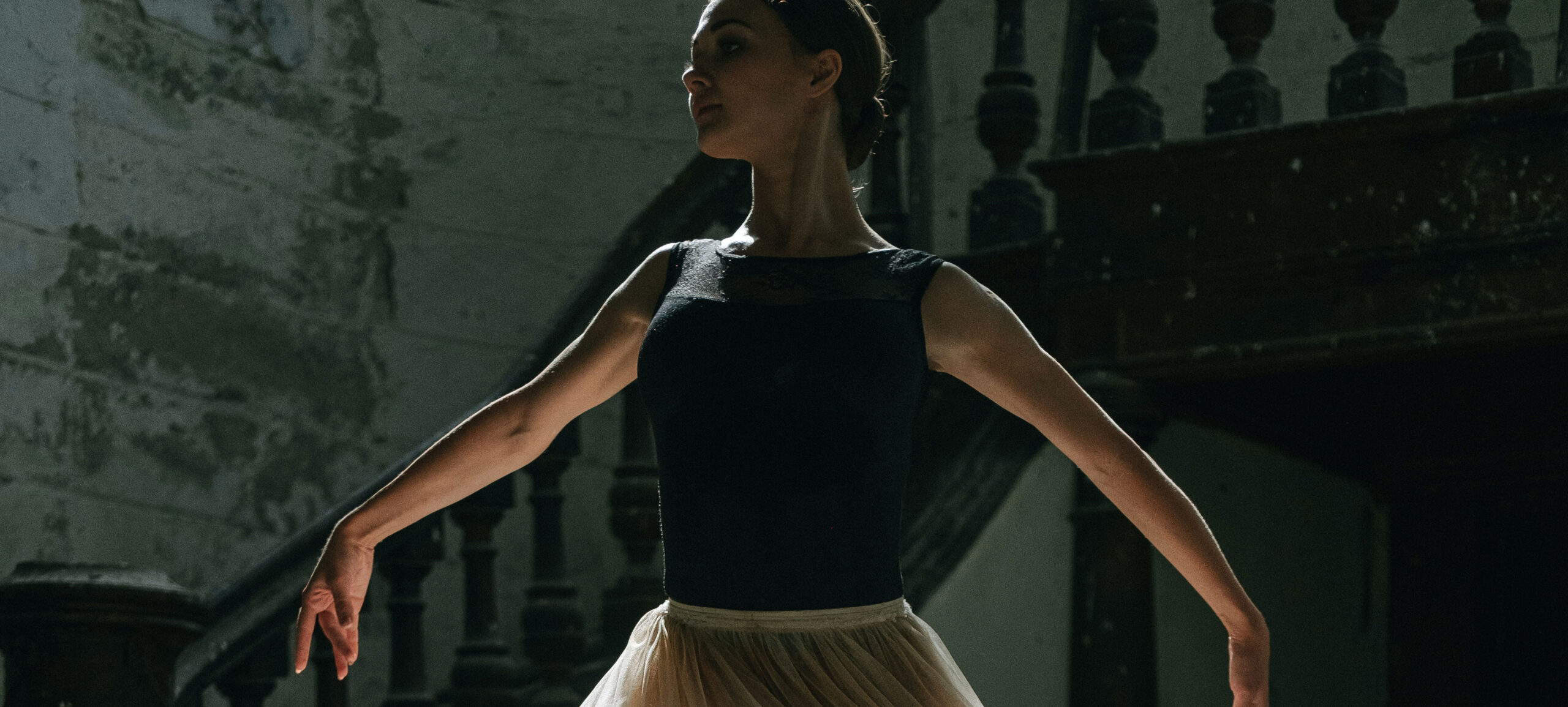 Ballet Dancer Wearing White Skirt Ballet Dancer Wearing White Skirt